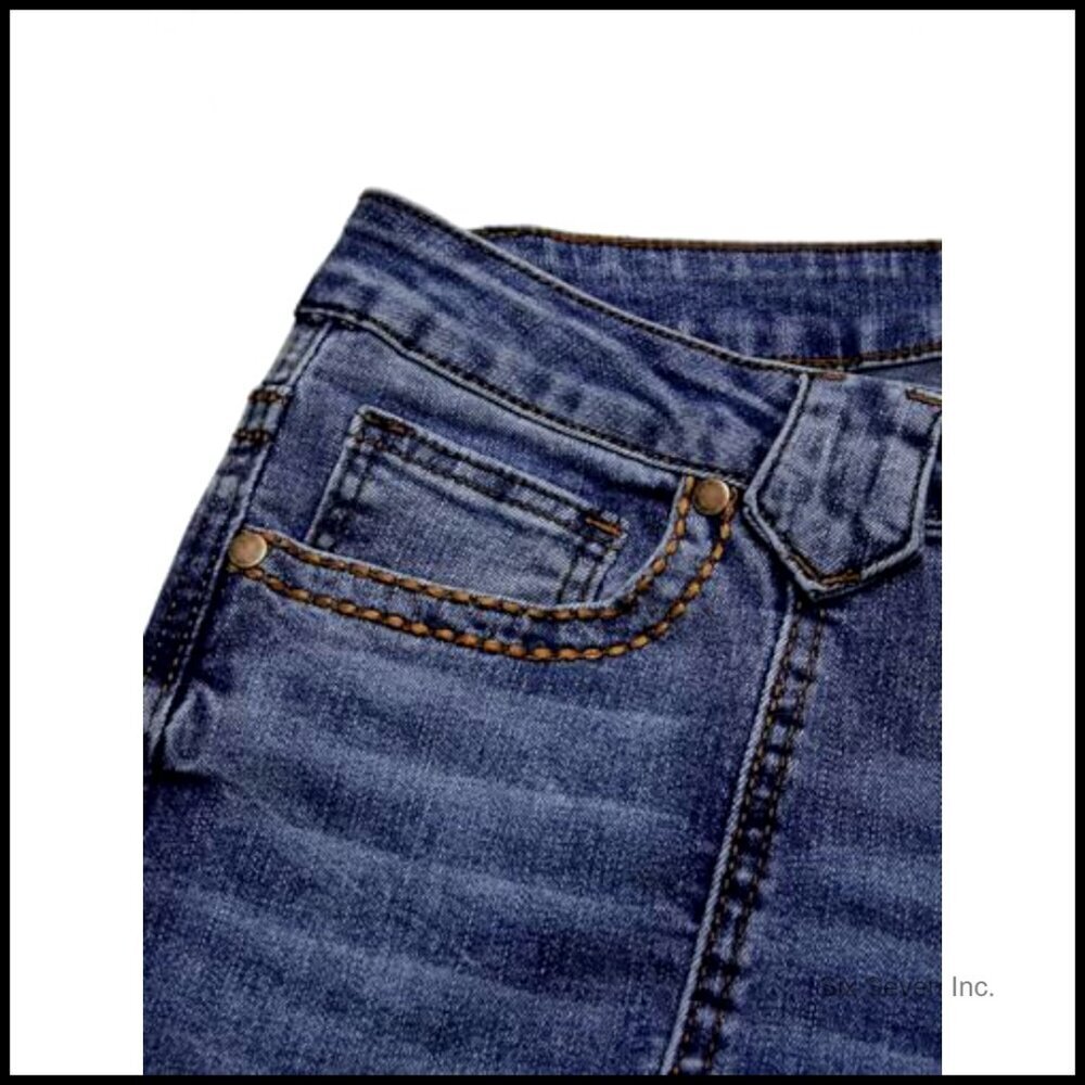 Mid Rise Bootcut Jeans Stretchy Denim Retro Flare Y2K Trendy Butt Lifting - Picture 4 of 5